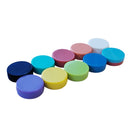10 x Colourful Magnetic Buttons RAINBOW PACK (Paper & Memo Note Holder)