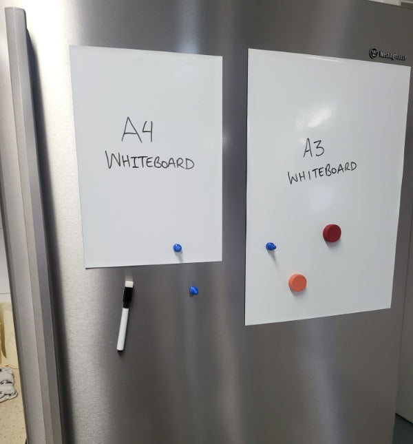 A3 x 0.9mm White Gloss - Magnetic Whiteboard (Oversize A3)