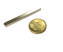 a metal bar and a gold coin on a black background