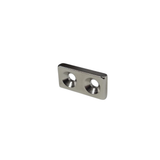 25mm x 12.5mm x 4mm Block - Twin Countersunk Holes 4.2mm/8.4mm - NORTH
