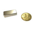 a gold coin next to a metal money clip