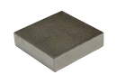 a square gray object with a black background