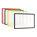 A3 Plastic Signage Frame with Acrylic Document Insert Sleeve | Various Colours