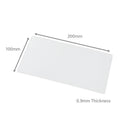 200mm x 100mm (0.9mm Thick) White Gloss Magnetic Label