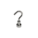 10 x 5mm Pot with 7mm Post & Hook (Rare Earth)