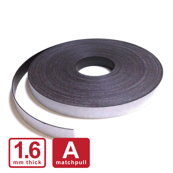 25 x 1.6mm "A" Self Adhesive Stripping (Flexible Rubber)