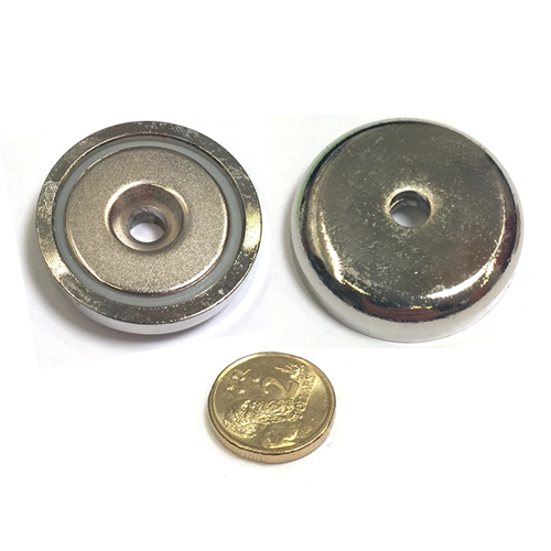 32mm x 8mm Pot with 5.5mm Countersunk Hole (Rare Earth)