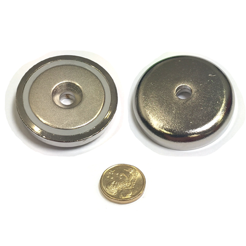 42mm x 9mm Pot with 6.5mm Countersunk Hole (Rare Earth)