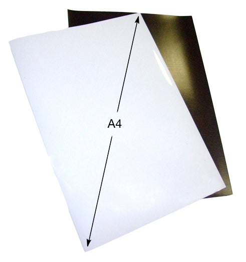 A4 x 0.6mm White Gloss - Magnetic Whiteboard (Standard A4)