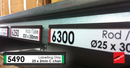25 x 2mm Brown C-Channel Stripping (Flexible Rubber)