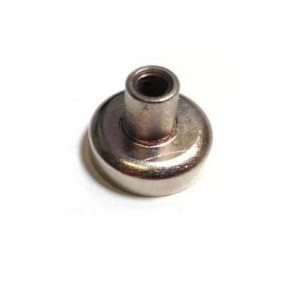 16 x 5mm Pot with 8mm Post & Hook (Rare Earth)