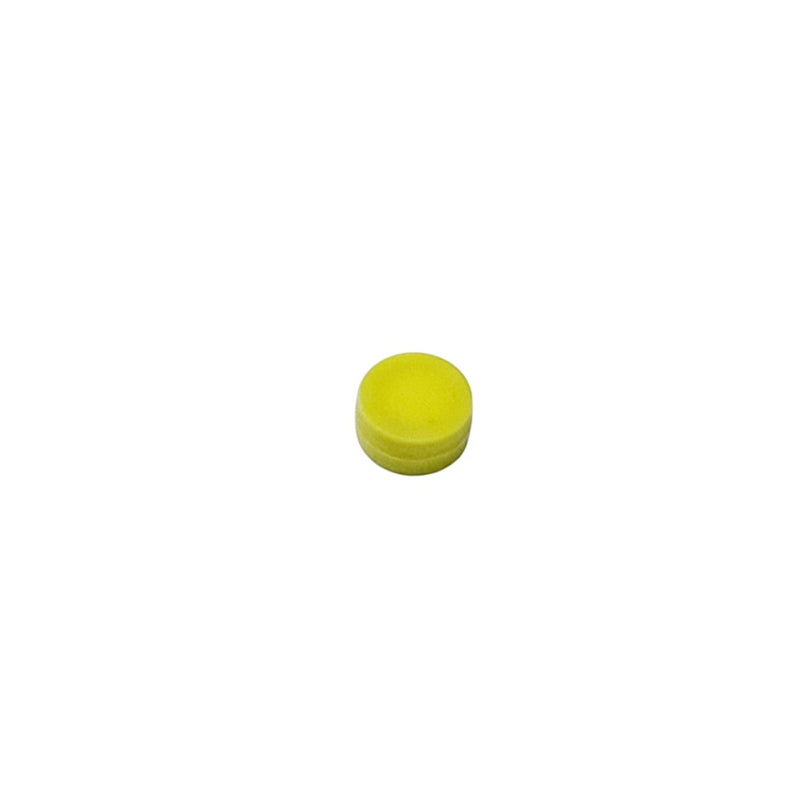 Yellow Plastic Coated Neodymium Button Magnet 12.7mm x 6.35mm