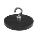 88mm x 8.5mm Rubber Pot Magnet with Hook (Rare Earth)