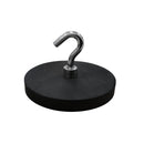 66mm x 8mm Rubber Pot Magnet with Hook (Rare Earth)