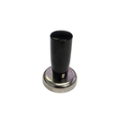 32mm x 45mm N38 neodymium pot magnet with black M6 gripper handle, stood upright