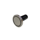 36mm magnetic gripper tilted to show the nickel plated magnet face and M6 handle joint