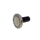 42mm magnetic gripper tilted to show the nickel plated magnet face and M6 handle joint