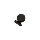 22mm rubber grip document clip magnet from behind, round magnet face with the clip folded flat below