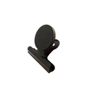 43mm rubber grip document clip magnet from behind, magnet face above the wide sprung clip jaw