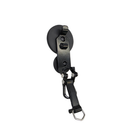Magnetic quick release locking clamp on twin black rubber magnet bases, with release lever and D ring