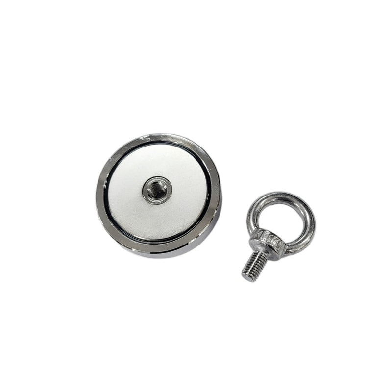 200kg Fishing Magnet with M10 Eyelet - 75mm x 17mm (Recovery Magnet)