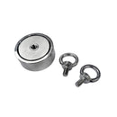 200kg Double Sided Fishing Magnet M10 Eyelets - 75mm x 32mm (Recovery Magnet)