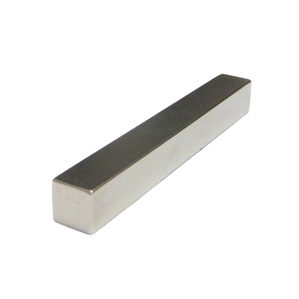 a rectangular metal bar on a black background