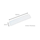 100mm x 20mm (0.9mm Thick) White Gloss Magnetic Label
