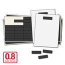 20mm x 68mm x 0.8mm thick Self Adhesive Patch Magnet Pieces (Flexible Rubber)