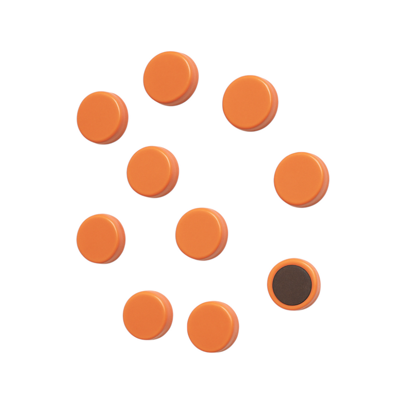 Fridge / Whiteboard Ferrite Magnets - 10 Pack (22mm x 7mm)