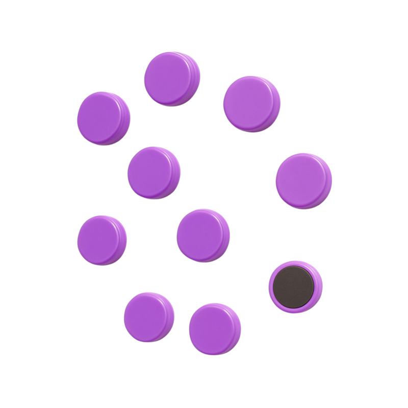 Fridge / Whiteboard Ferrite Magnets - 10 Pack (22mm x 7mm)