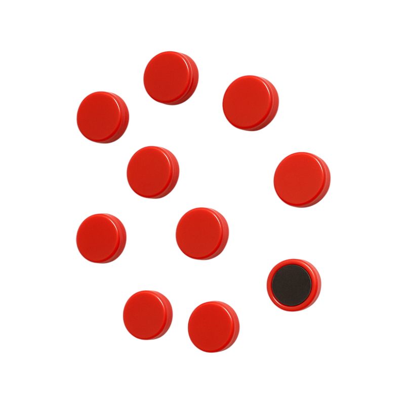 Fridge / Whiteboard Ferrite Magnets - 10 Pack (22mm x 7mm)