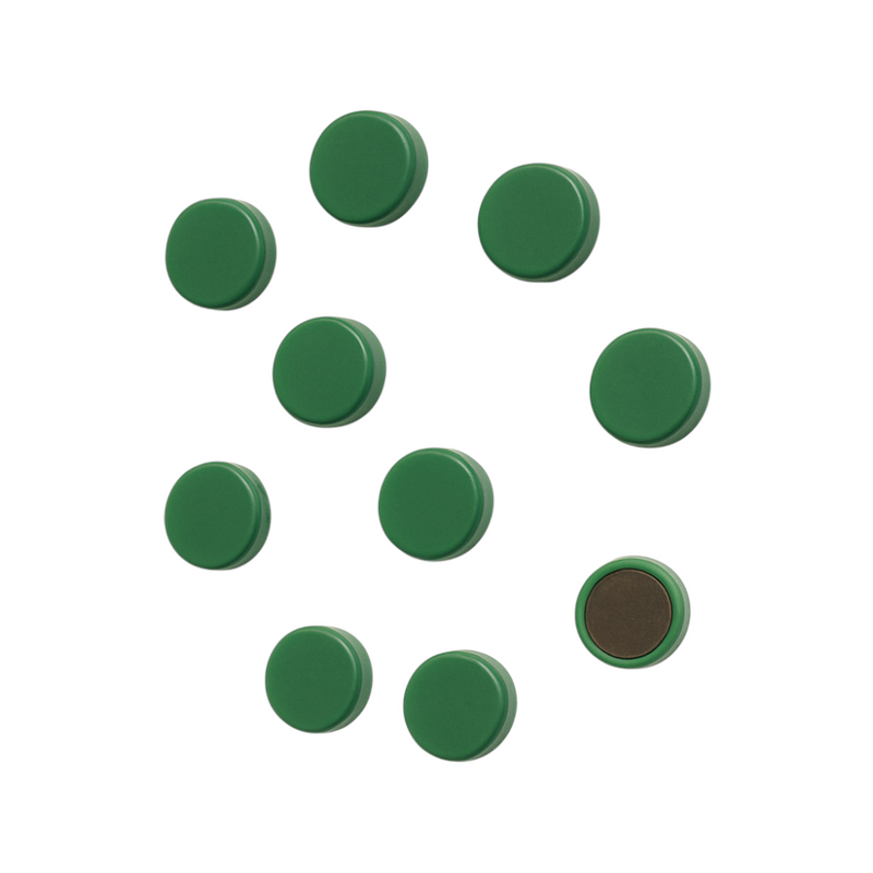 Fridge / Whiteboard Ferrite Magnets - 10 Pack (22mm x 7mm)