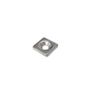 10mm x 10mm x 2mm Block - Countersunk Hole 3.2mm/6.4mm - NORTH