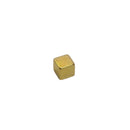 3mm x 3mm x 3mm Block - N52 (Rare Earth, Gold)