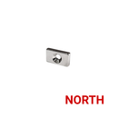 20mm x 12mm x 4mm Block - Countersunk Hole 4.2mm/8.4mm - NORTH