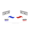 30mm x 10mm x 3mm Block - Twin Countersunk Hole 3.2mm/6.4mm - NORTH