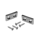 Matched pair of 30mm x 15mm x 4mm countersunk block magnets with mounting screws