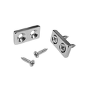 Matched pair of 25mm x 12.5mm x 4mm countersunk block magnets with mounting screws