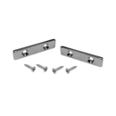 Matched pair of 40mm x 9mm x 3mm countersunk block magnets with mounting screws
