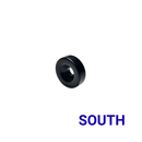OD 15mm x ID 4.2mm/8.2mm x H 5mm - N42 C/Sunk Ring SOUTH | Black Epoxy