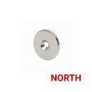 OD 25mm x ID 4.2mm/8.4mm x H 3mm - N42 C/Sunk Ring NORTH