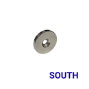 OD 35mm x H 5mm countersunk ring magnet marked SOUTH