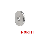 OD 38mm x H 5mm countersunk ring magnet marked NORTH