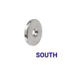 OD 38mm x H 5mm countersunk ring magnet marked SOUTH