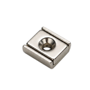 15mm x 13.5mm x 5mm Rectangular Pot with 3mm Countersunk Hole (Rare Earth)