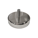 75mm x 18mm neodymium pot magnet with M10 x 25mm external threaded boss