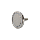 36mm x 8mm neodymium pot magnet with M6 x 25mm external threaded boss, alternate view