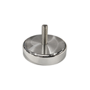 60mm x 15mm neodymium pot magnet with M8 x 25mm external threaded boss