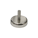 48mm x 11.5mm neodymium pot magnet with M8 x 25mm external threaded boss